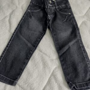 Calça (17) jeans infantil preta feminina tamanho 4