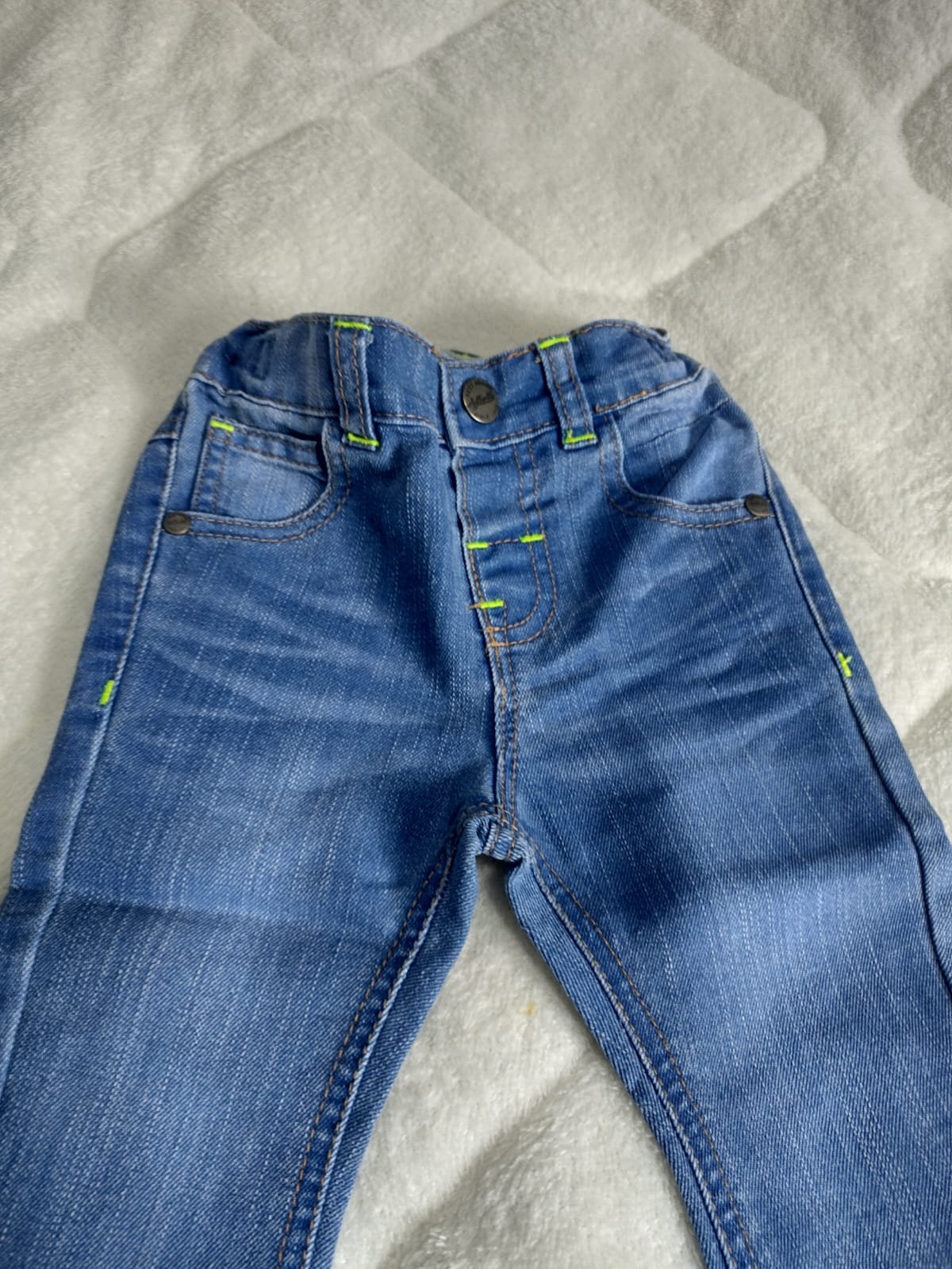 Calça (15) jeans infantil tamanho 9 meses