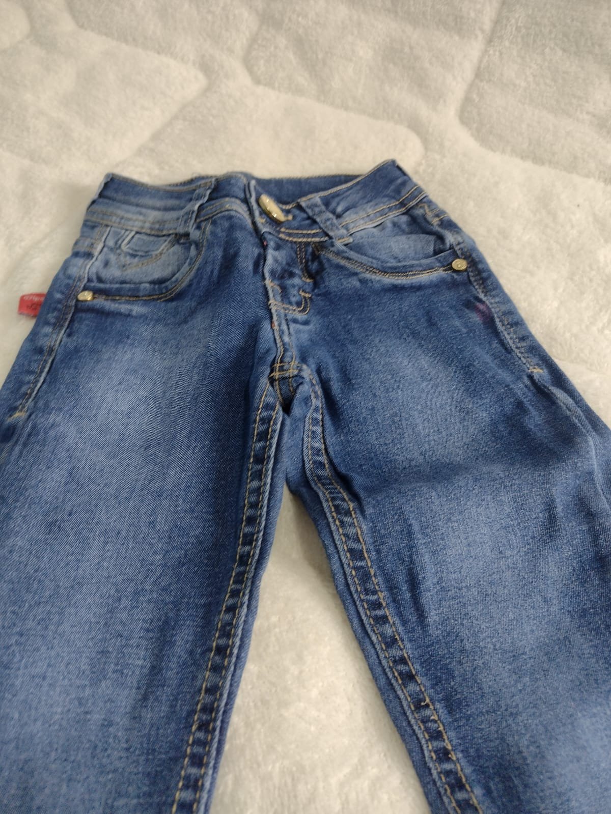 Calça (14) jeans infantil feminina tamanho 4