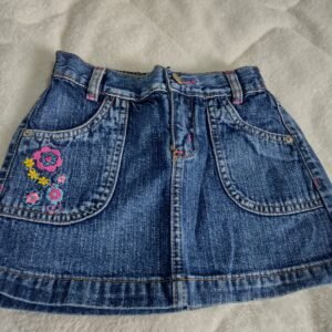 Saia Jeans flor tamanho 8